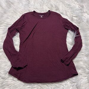 Segments 100% Merino Wool Burgundy Top
